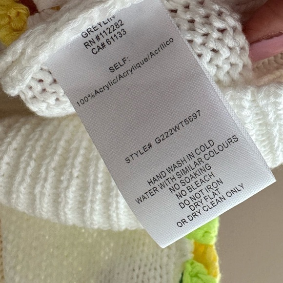 Granny square GREYLIN hand crochet vest NWT size XS - Picture 7 of 7